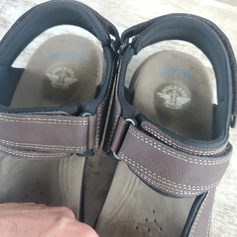 Dockers Bradburn Sport Sandals Mens Sz 14 Supreme Comfort Hook & Loop